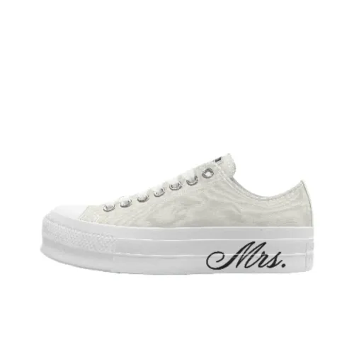 Конверс All Star Slip Resistant Abrasion Resistant Низкий Топ Скейтборд Кроссовки Женские Белые