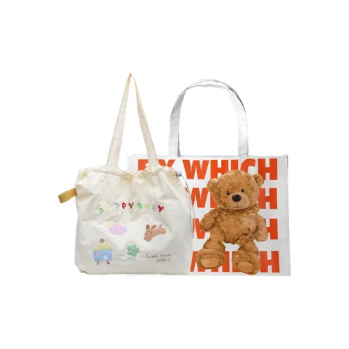 Bywhich Нейлоновая Сумка Сумка через плечо Стандартная Женская Белая Розовая Синяя Желтая