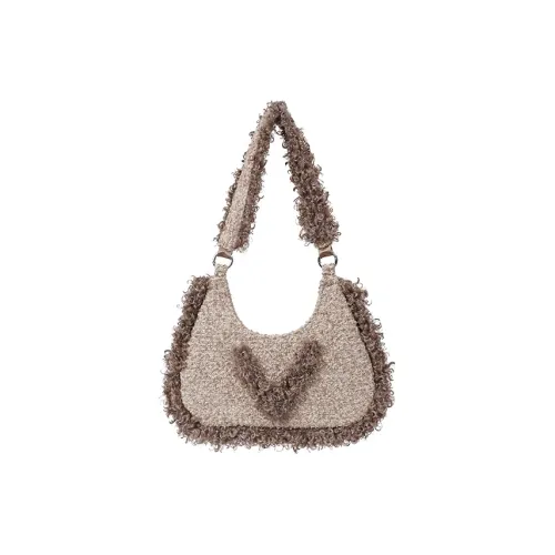 Rebirth Eco Friendly Круглая Махровая Сумка Сумка через плечо Стандартная Женская Хаки Серый