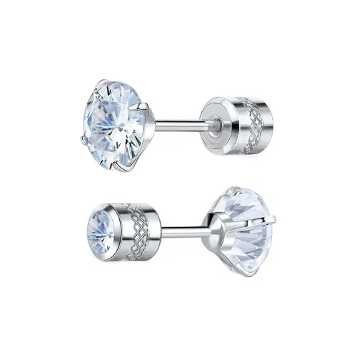 Серьги LUCA с цирконием унисекс