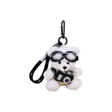 Камера, медведонок, сумка, подвеска - белый