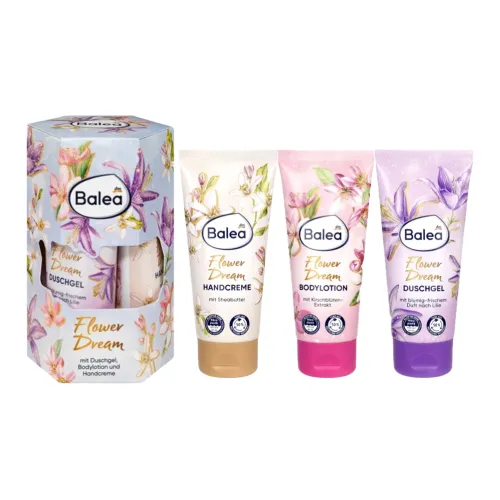 BALEA DM Цветочный дизайн Мечта Коробка Наборы для ухода Nourishing Moisturizing 100мл+100мл+100мл
