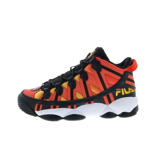 FILA Spaghetti Баскетбольные кроссовки MID Топ Оранжевый Черный Мужской