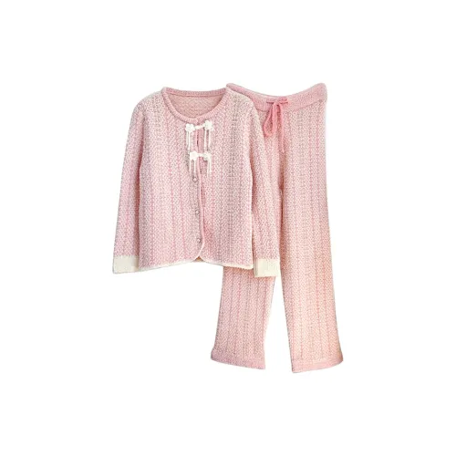 LEZIYUN Пижамный комплект женский розовый