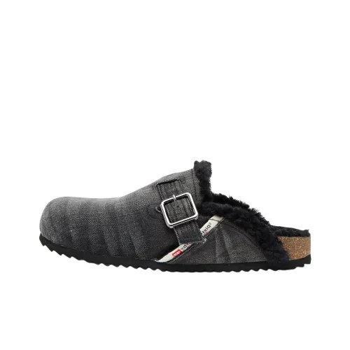 DIESEL Нет Особенный Эффект Домашние тапочки Мужской Черный