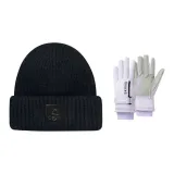 Чёрная шляпа + фиолетовая перчатка