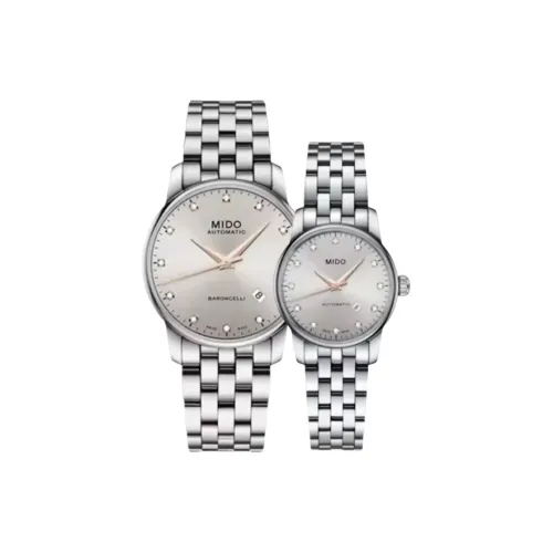 MIDO Автоматический Механический Movement Унисекс Часы Belem Cereli Series 38 мм Серебряные