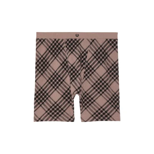 Victoria's Secret Розовый Термический Боксер Трусы Iced Кофейная Клетка Женское Нижнее Белье 1 Пачка Ледяной Кофейная Клетка