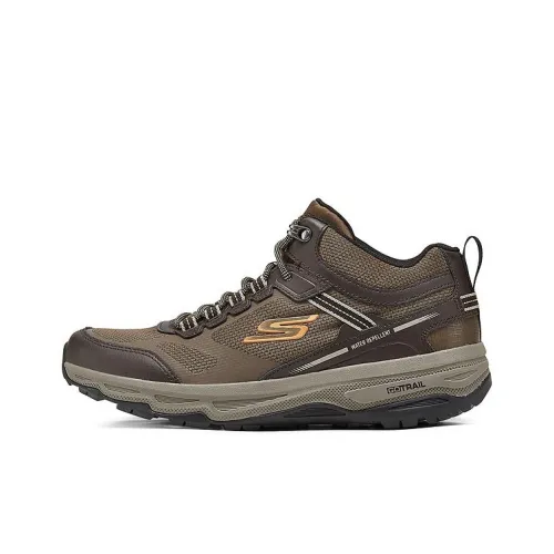 Skechers MEN'S GO Износостойкие Дышащие Низкие Кроссовки для Бега Мужские Коричневые