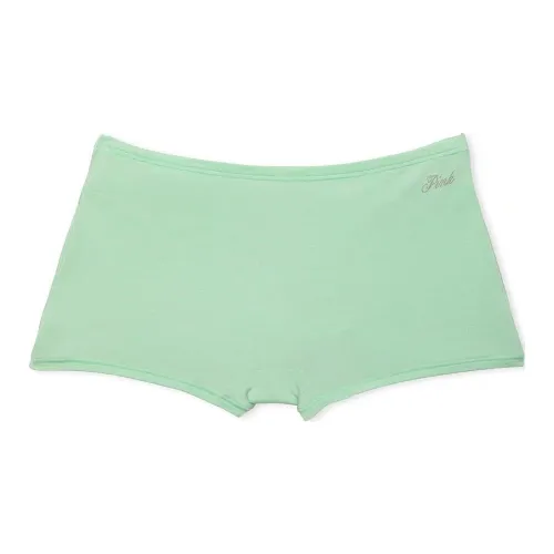 Victoria's Secret Розовый хлопок Boyshort трусики Мятный W SKI с графическим принтом Женское нижнее белье 1 упаковка Мятно-зеленый