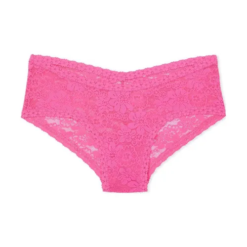 Victoria's Secret Розовый Wink Strappy Cheeky Panty CRP Нижнее белье Женские 1 шт Рубиново-красный