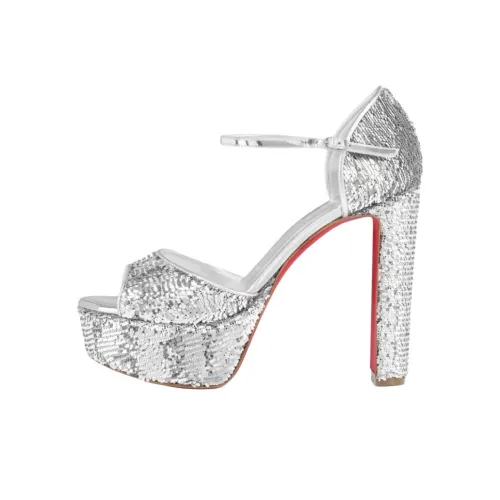 CL one Ремень Сандалии 13cm Женские Серебряные