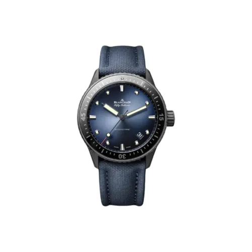 BLANCPAIN Автоматический Механический Часы Мужские 43,6 мм Синий
