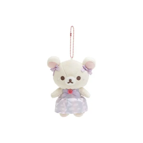SAN X Dreamy World Rilakkuma Cotton Candy Медведь Сестра Кукла Плюшевая Подвеска 14 см Рекомендуемая Высота