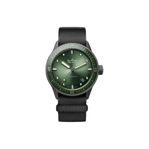 BLANCPAIN Автоматический Механический Часы Мужские 43,6 мм Зеленый
