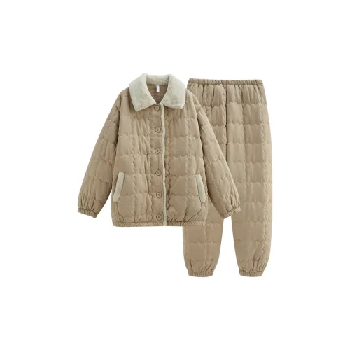 Same Language Пижамный комплект Женские Пшеница