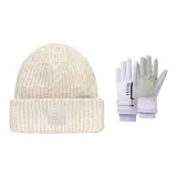 Белая шляпа + фиолетовая перчатка