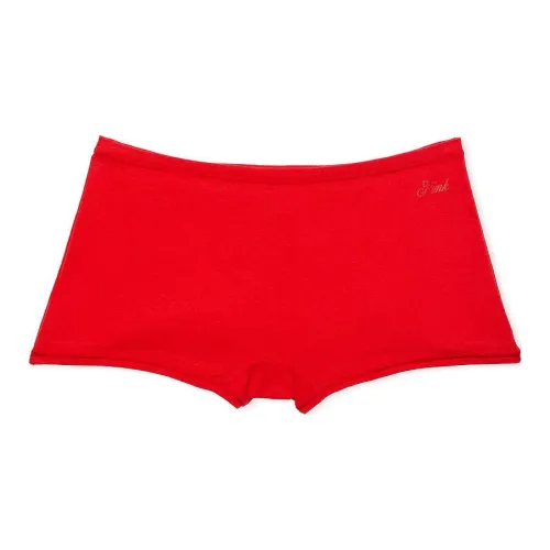 Victoria's Secret Розовый хлопок Boyshort трусы Яркий Vermillion нижнее белье Женское 1 упаковка Красный