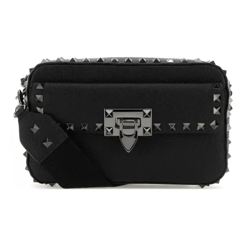 Valentino Кожа Сумка через плечо Сумка на плечо Женская Черная