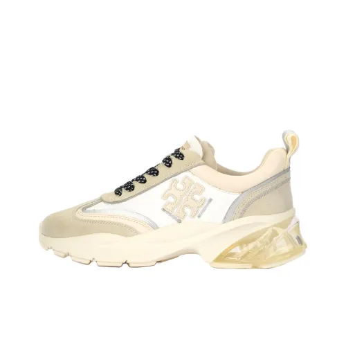 TORY BURCH Good Luck Low Top Casual Shoes Women's White Gray TORY BURCH Good Luck Низкий Топ Повседневная Обувь Женская Белый Серый