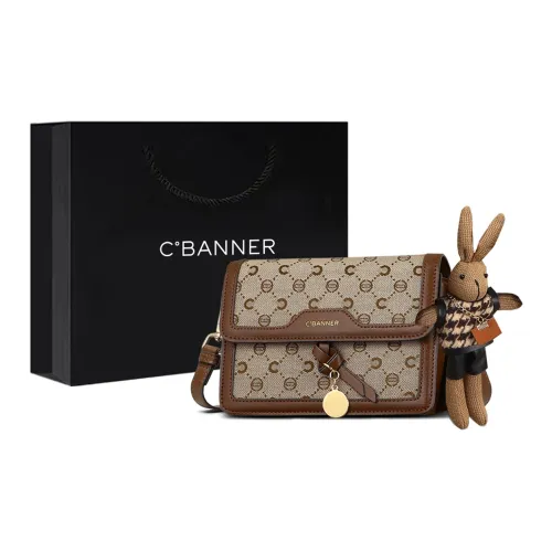 C°BANNER Синтетическая кожа текстиль Mosaic сумка через плечо стандартная женская кофейного цвета