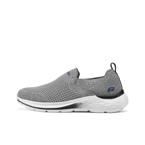 Skechers Повседневный Низкий Топ Серый Белый Мужской