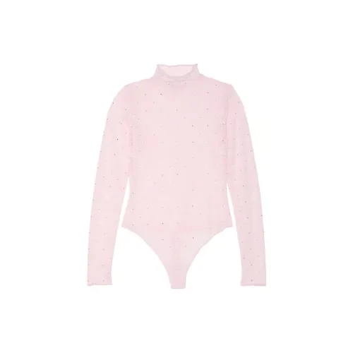 Victoria's Secret Розовый Wink Bling Кружево Длинный рукав Комбинезон PTS Дом Одежда для дома Женская Розовая