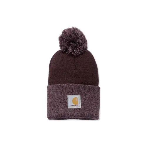 Carhartt Акриловые шапки-бини женские темно-бордовый цвет
