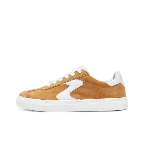 Skechers Court Classics Low Топ Скейтборд Кроссовки Женские Желто-Белые