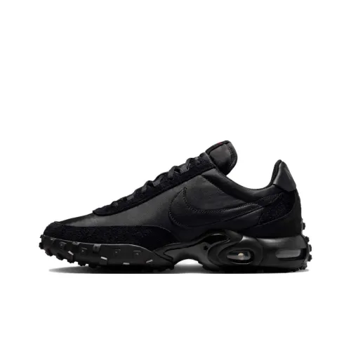 Nike Air Max Waffle Racer Slip-resistant Abrasion-resistant Low Top Casual Shoes Unisex Black Найк Эйр Макс Вафл Рейсер Противоскользящий Устойчивый к истиранию Низкий Топ Повседневная Обувь Унисекс Черный