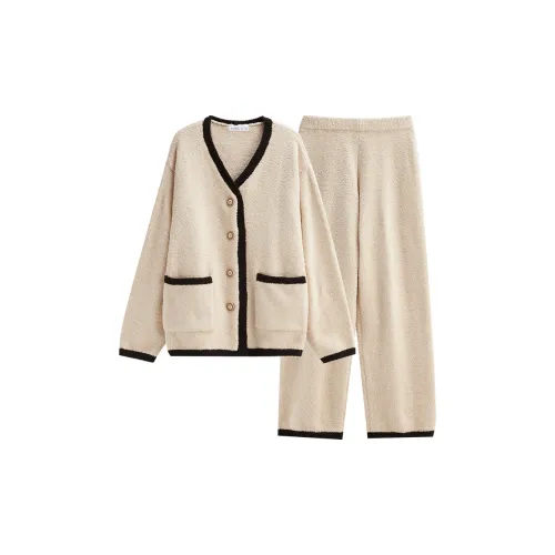 Same Language Пижамный комплект женский абрикосовый