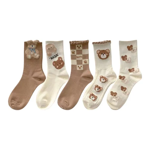 BEAR UNION Носки Crew Женские упаковка из 5 пар