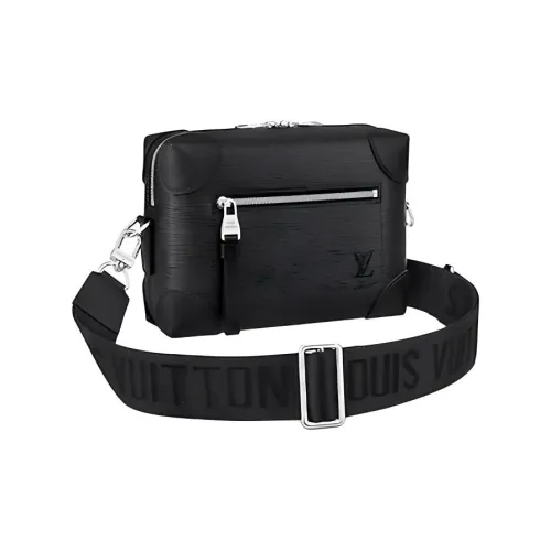 LOUIS VUITTON Сумка через плечо из коровьей кожи мужская черная