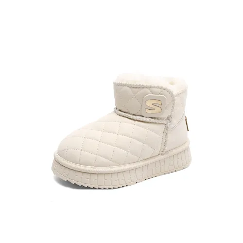 SNOOPY Термические детские ботинки бежевого цвета