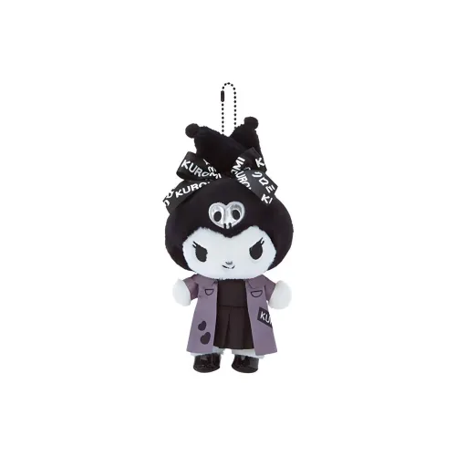 Sanrio Family Kuromi Черный топ Кукла Плюшевая Подвеска 19 см Высота
