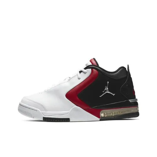 Джордан Big Fund Slip-resistant Abrasion-resistant MID Топ Винтажные баскетбольные кроссовки Унисекс Белый Черный Красный