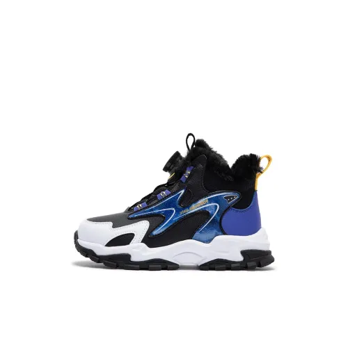 XTEP Детская хлопковая обувь Черный Lyon Синий для детей 3-7 лет