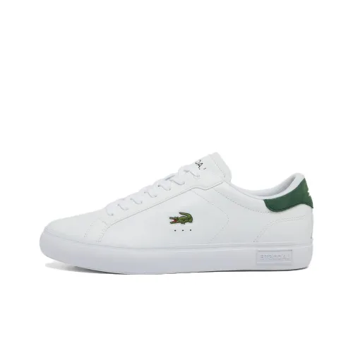 Lacoste Powercourt Low Топ Скейтборд Кроссовки Мужские Белые Зеленые