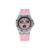 Белый корпус, розовый циферблат, розовый ремешок