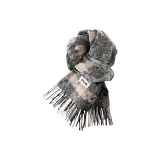 Черно-серый - Безопасный для кожи - Мягкий - Премиум - Элегантность - Шарф