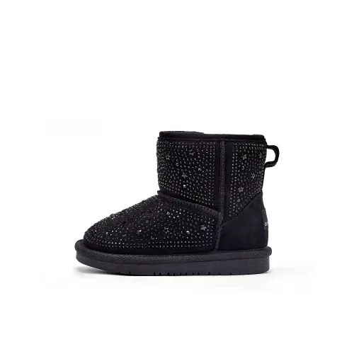 DAVE&BELLA Детские утепленные сапоги High Top Черные Для дошкольников