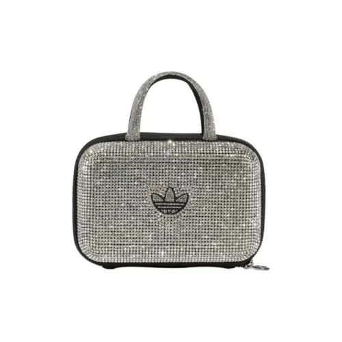 Adidas Originals Полиэстер Сумка Стандартная Женская Металлический Серебристый