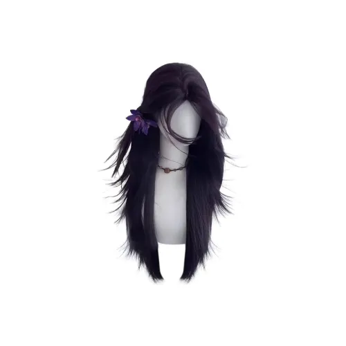 YOUXI Черная Смородина Фиолетовая Женская Перука 60 см