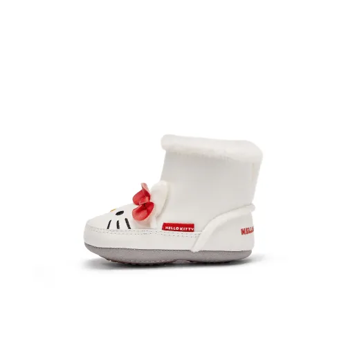 Hello Kitty x DAVE BELLA противоскользящая устойчивая к истиранию термическая пре-ходьба детская обувь цвет экрю для младенцев и малышей