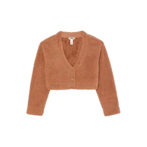 Victoria's Secret Розовый Co ZZZy Флис Укороченный Кардиган Цвет ириски Pajama Топ Женские Молочные конфеты