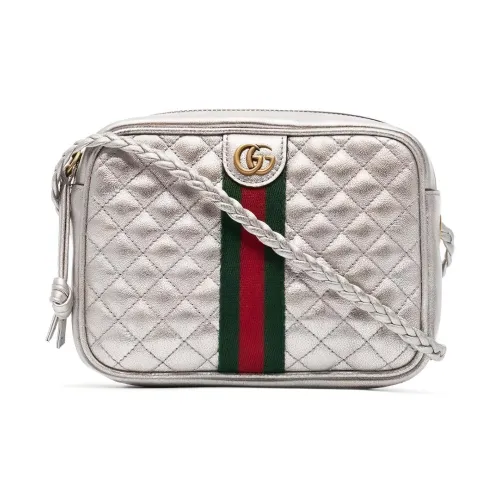 GUCCI Кожа Camera Сумка Сумка через плечо Сумка на плечо Мини Женская Серебряный