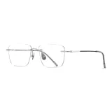 Серебряный и черная резинка + защита от синего света линзы + коробка