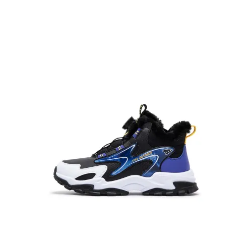 XTEP Детская хлопковая обувь Черный Lyon Синий Подростки