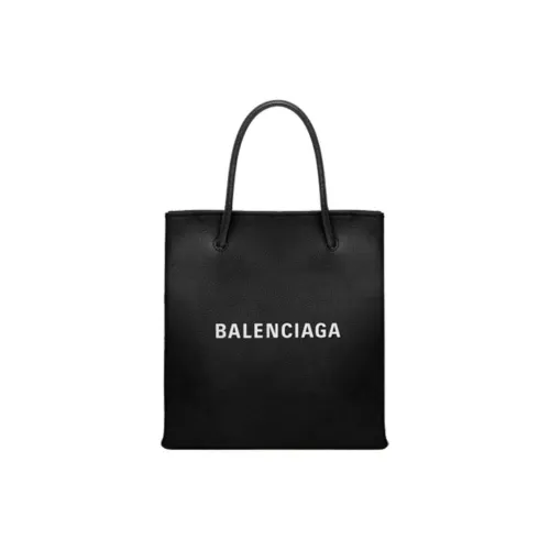 Balenciaga Телячья кожа Тоут Сумка Сумка для покупок Мини Сумка Унисекс Черная