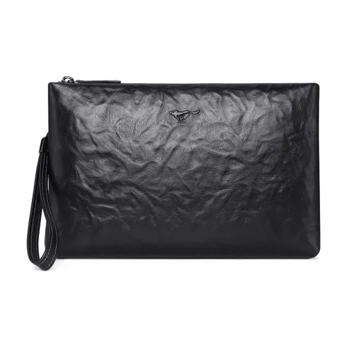 SEPTWOLVES Клатч из коровьей кожи стандартный унисекс черный